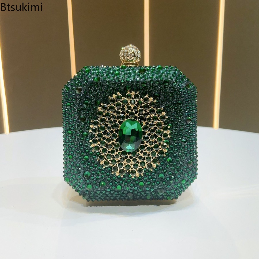 Mini Bag Evening Clutch - حقيبة سهرة كريستالية صغيرة للنساء، حقائب