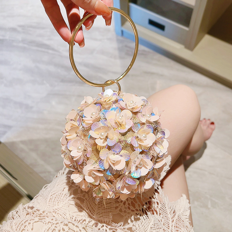 Mini Bag Evening Clutch - حقيبة سهرة صغيرة على شكل زهرة
