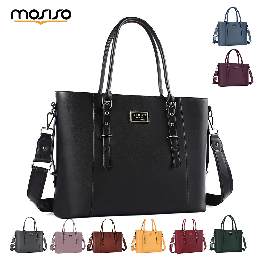 Laptop Bag Leather 15 - MOSISO حمل حقيبة للنساء ماك بوك