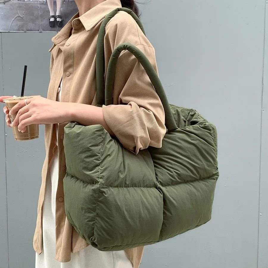 Luxury Quilted Bags - القطن مبطن حمل للنساء ، حقيبة