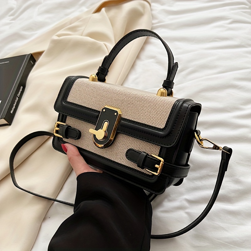 Luxury Bags Without Logo - حقائب كروس كلاسيكية للنساء بألوان متباينة