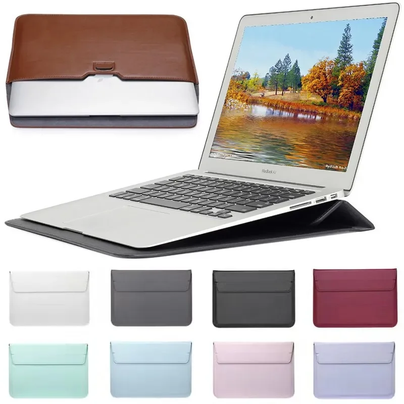 Laptop Bag Leather 15 - بو الجلود مع حامل الكمبيوتر المحمول