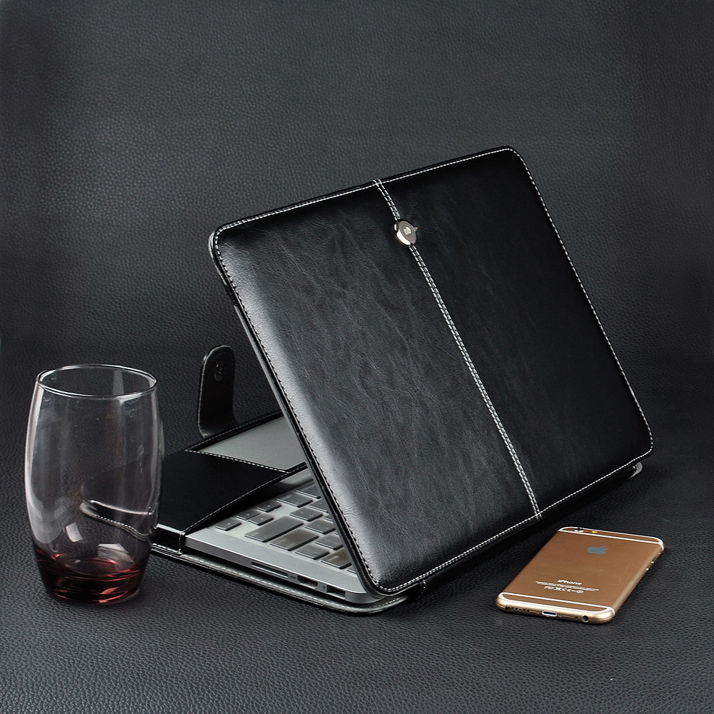 Laptop Bag Leather 15 - حافظة كمبيوتر محمول عصرية من جلد