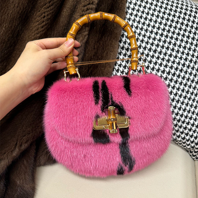 Luxury Bags Gr - حقائب نسائية فاخرة من فرو المنك،