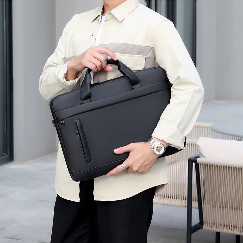 حقيبة كتف من الجلد الصناعي PU  - مراجعة Laptop Bag Leather 15 وسعره