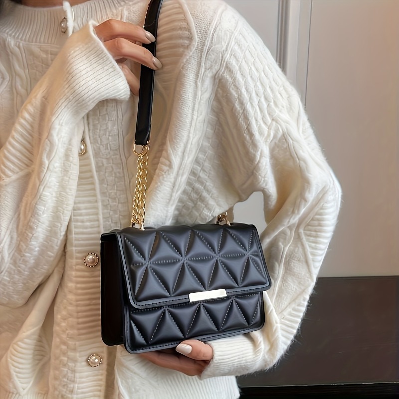حقيبة كتف نسائية بسلسلة عصرية، - مراجعة Luxury Quilted Bags وسعره