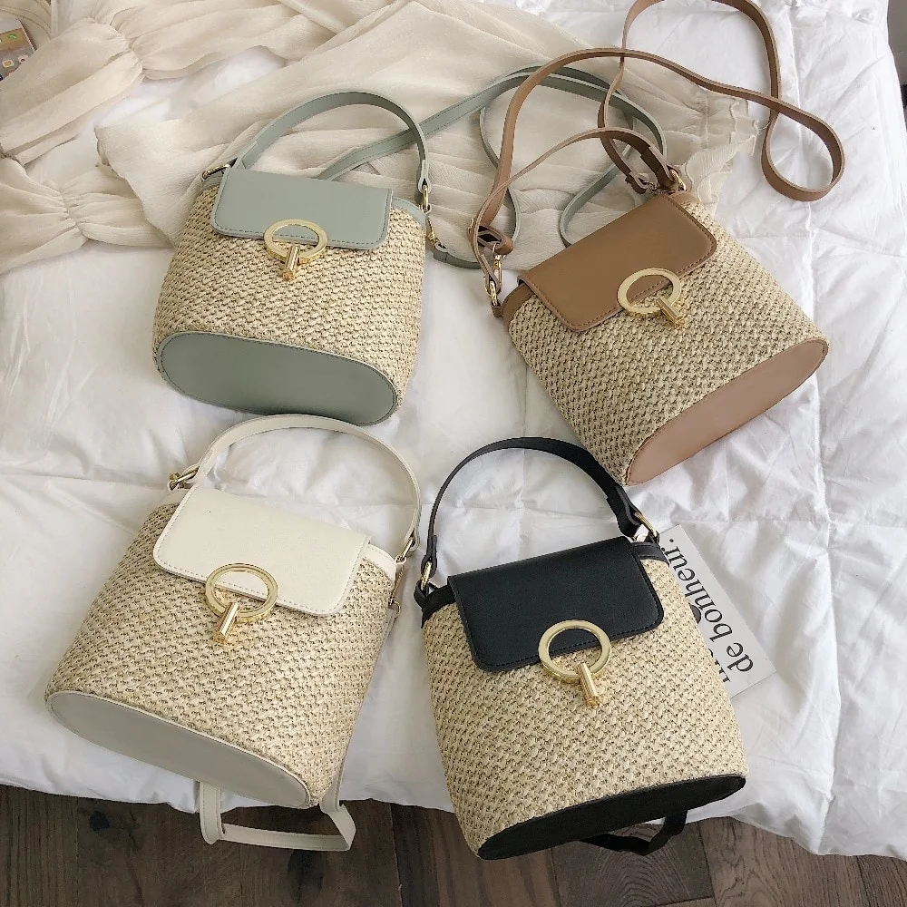 حقيبة منسوجة للعطلات الشاطئية  - مراجعة Luxury Bags Without Logo وسعره