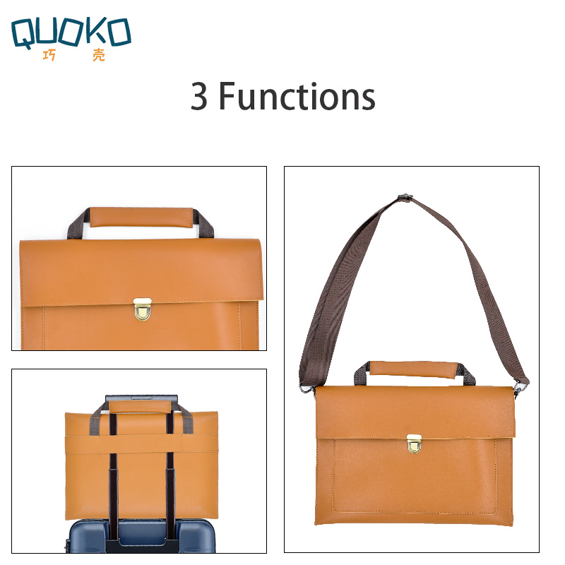 حقيبة كمبيوتر محمول للنساء من  - مراجعة Laptop Bag Leather 15 وسعره