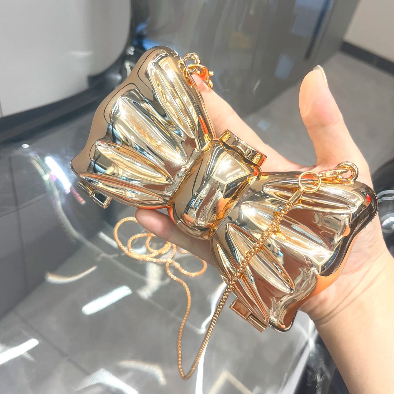 المحافظ الذهبية مساء حقيبة الم - مراجعة Luxury Bags Made وسعره
