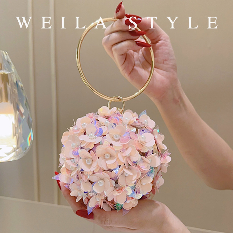 حقيبة سهرة صغيرة مزينة بالترتر - مراجعة Mini Bag Evening Clutch وسعره