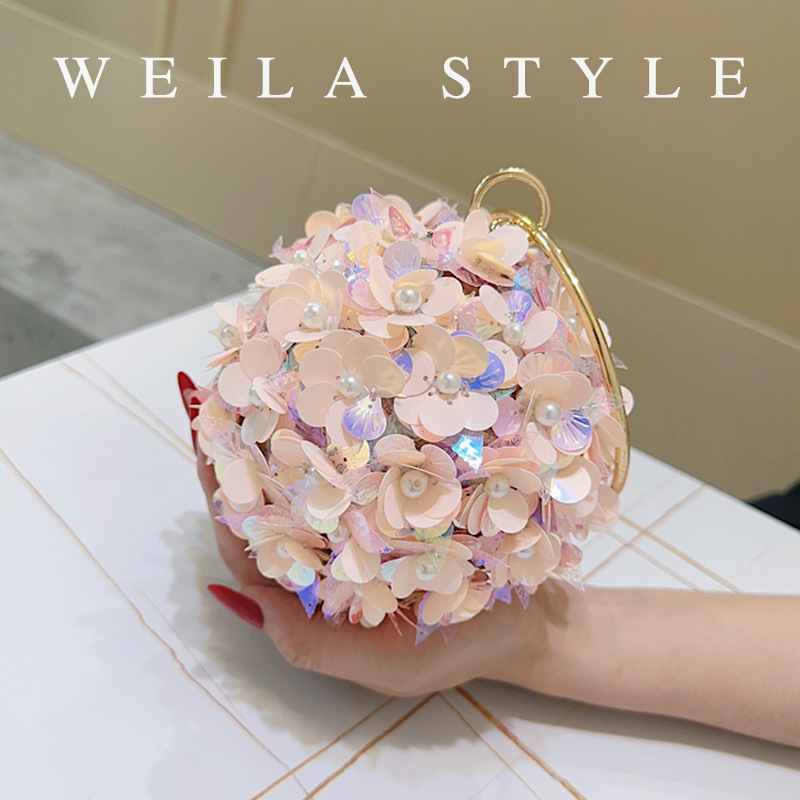 حقيبة سهرة صغيرة مزينة بالترتر - مراجعة Mini Bag Evening Clutch وسعره