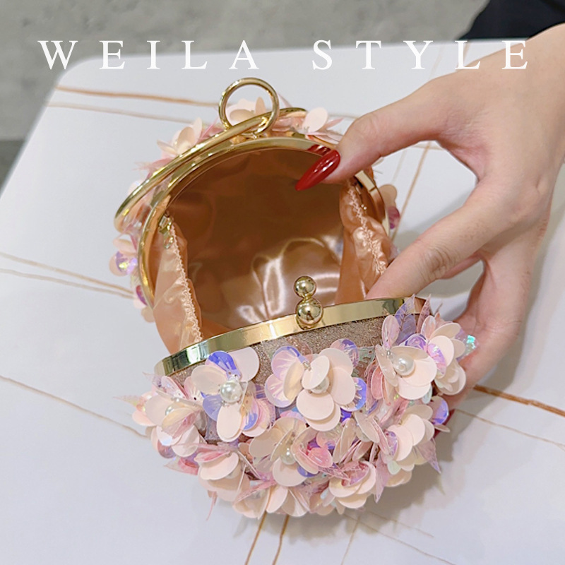 حقيبة سهرة صغيرة مزينة بالترتر - مراجعة Mini Bag Evening Clutch وسعره