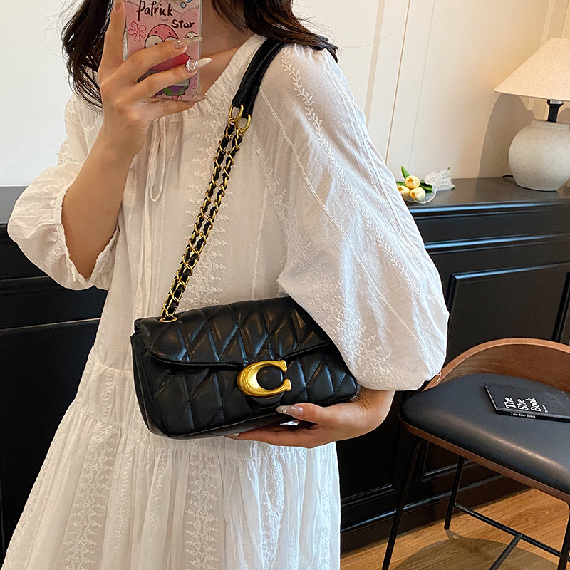 حقيبة كتف نسائية من الجلد المب - مراجعة Luxury Bags No Logo وسعره