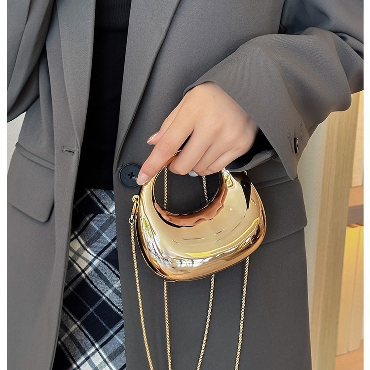 حقيبة سهرة ذهبية صغيرة، محافظ  - مراجعة Mini Bag Evening Clutch وسعره