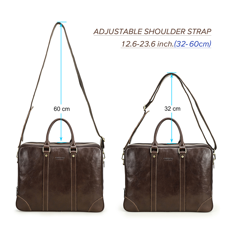 CONTACT'S جلد طبيعي حقيبة كمبي - مراجعة Laptop Bag Leather 15 وسعره