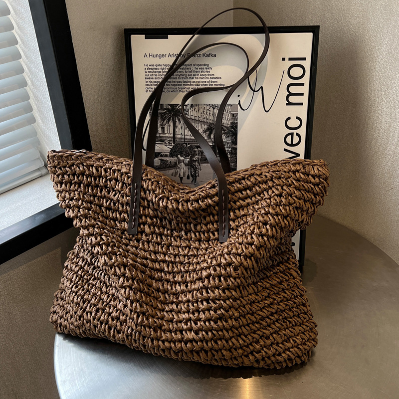 القش المنسوجة حمل الحقائب عارض - مراجعة Luxury Bags Made وسعره