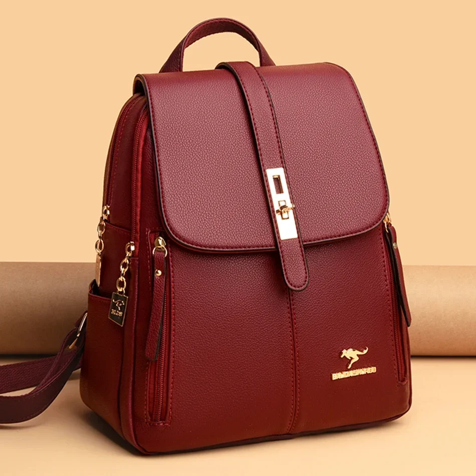 حقيبة ظهر نسائية جلدية ذات سعة - مراجعة Luxury Bags Quality وسعره