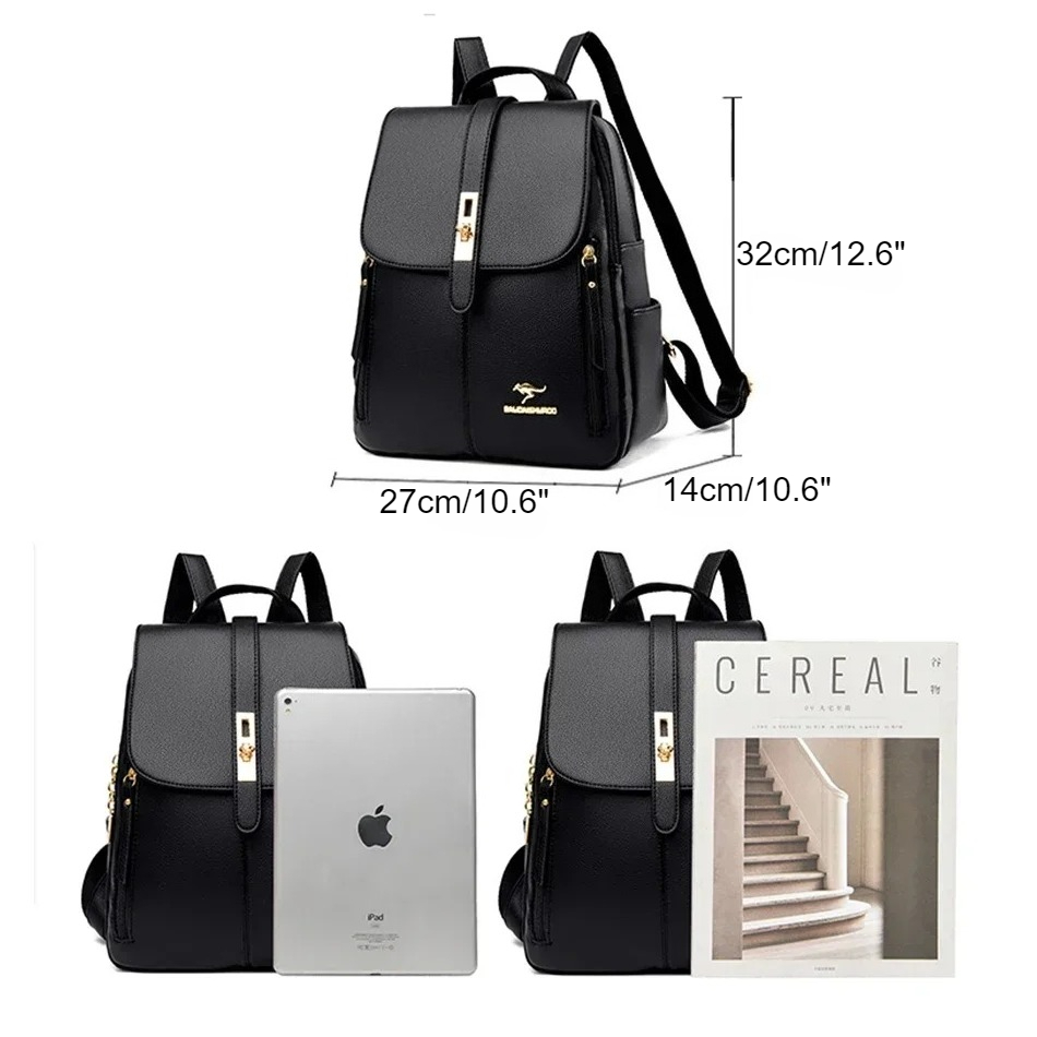 حقيبة ظهر نسائية جلدية ذات سعة - مراجعة Luxury Bags Quality وسعره