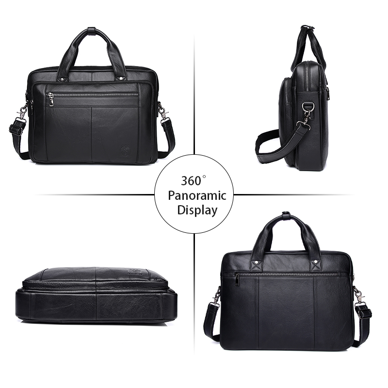 SCHLATUM حقائب عمل جلدية أصلية - مراجعة Laptop Bag Leather 15 وسعره