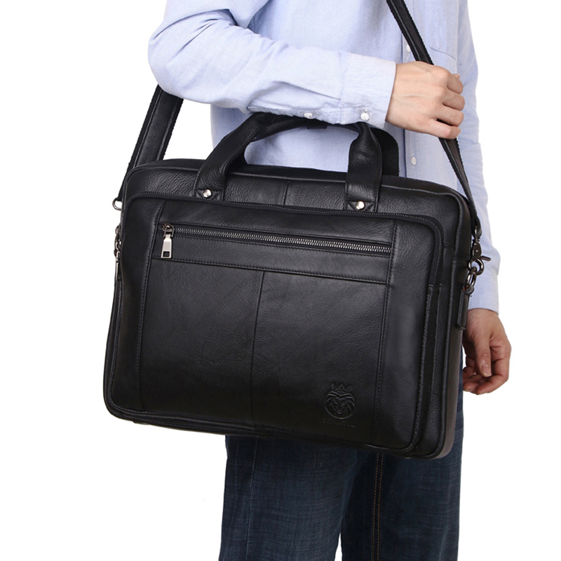 SCHLATUM حقائب عمل جلدية أصلية - مراجعة Laptop Bag Leather 15 وسعره