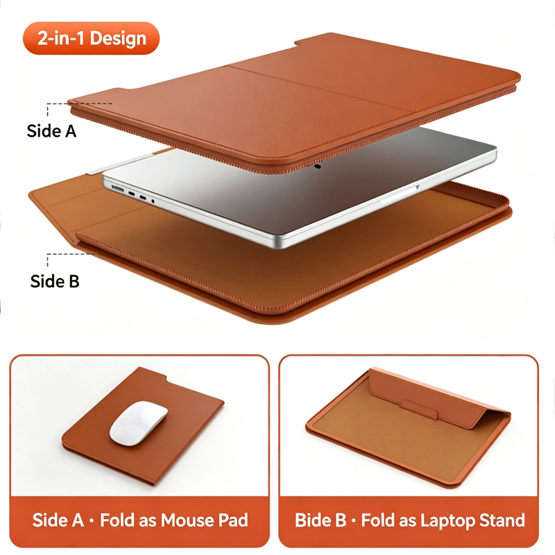 حافظة لابتوب مقاس 13-14/15-16  - مراجعة Laptop Bag Leather 15 وسعره