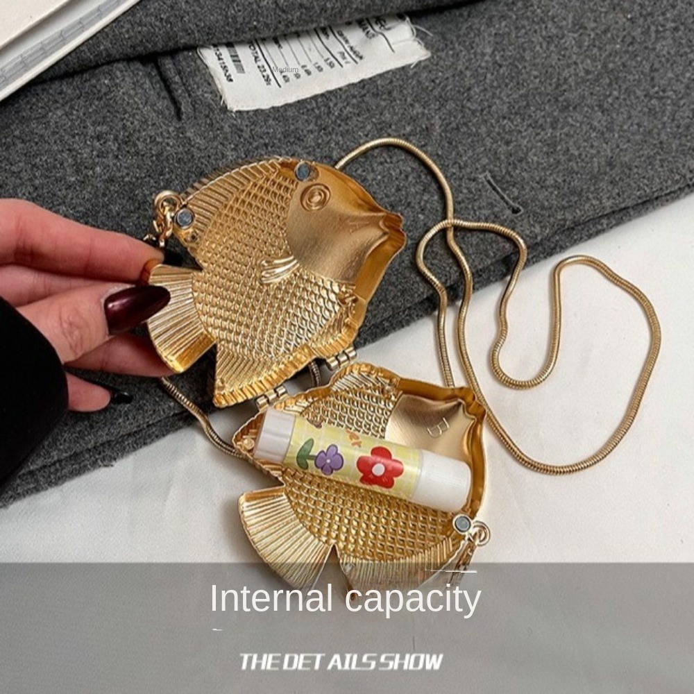 حقيبة كتف صغيرة على شكل سمكة ل - مراجعة Mini Bag Evening Clutch وسعره